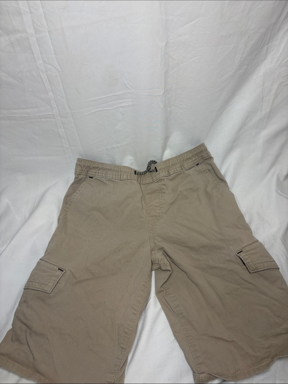 Wrangler Kids Tan Cargo Shorts with Drawstring
